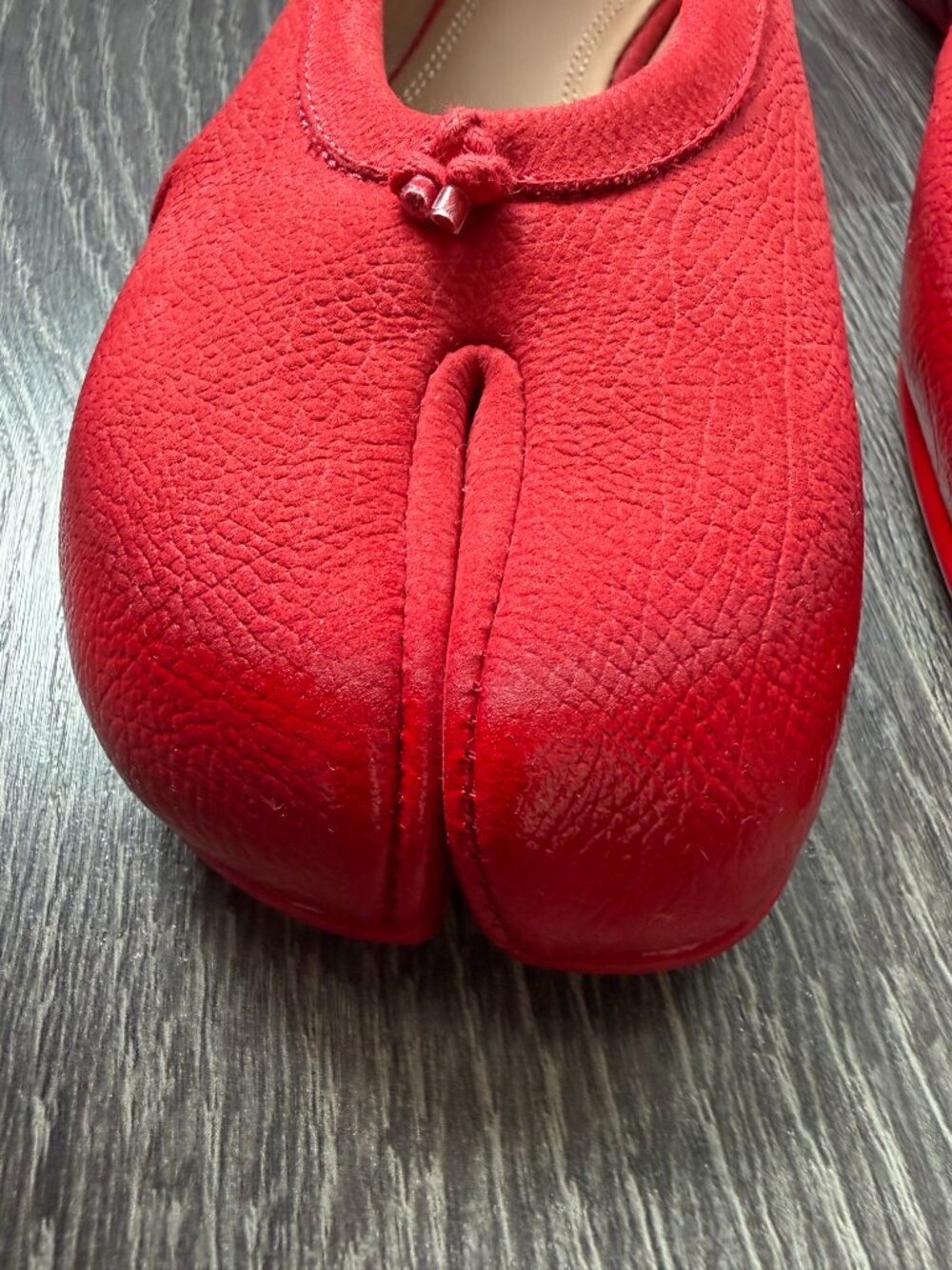 Maison Margiela Women's Red Tabi New Ballerina 37 - Picture 6 of 12